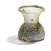 A Roman Pale Green Glass Vessel