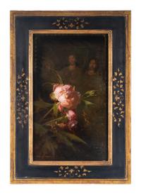 Peonies with Mexican Retablo II