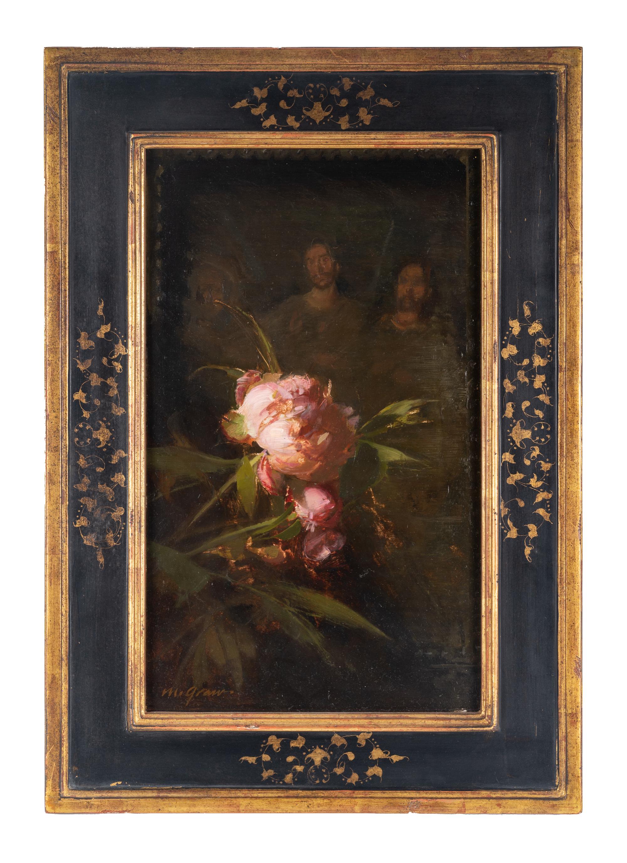 Peonies with Mexican Retablo II