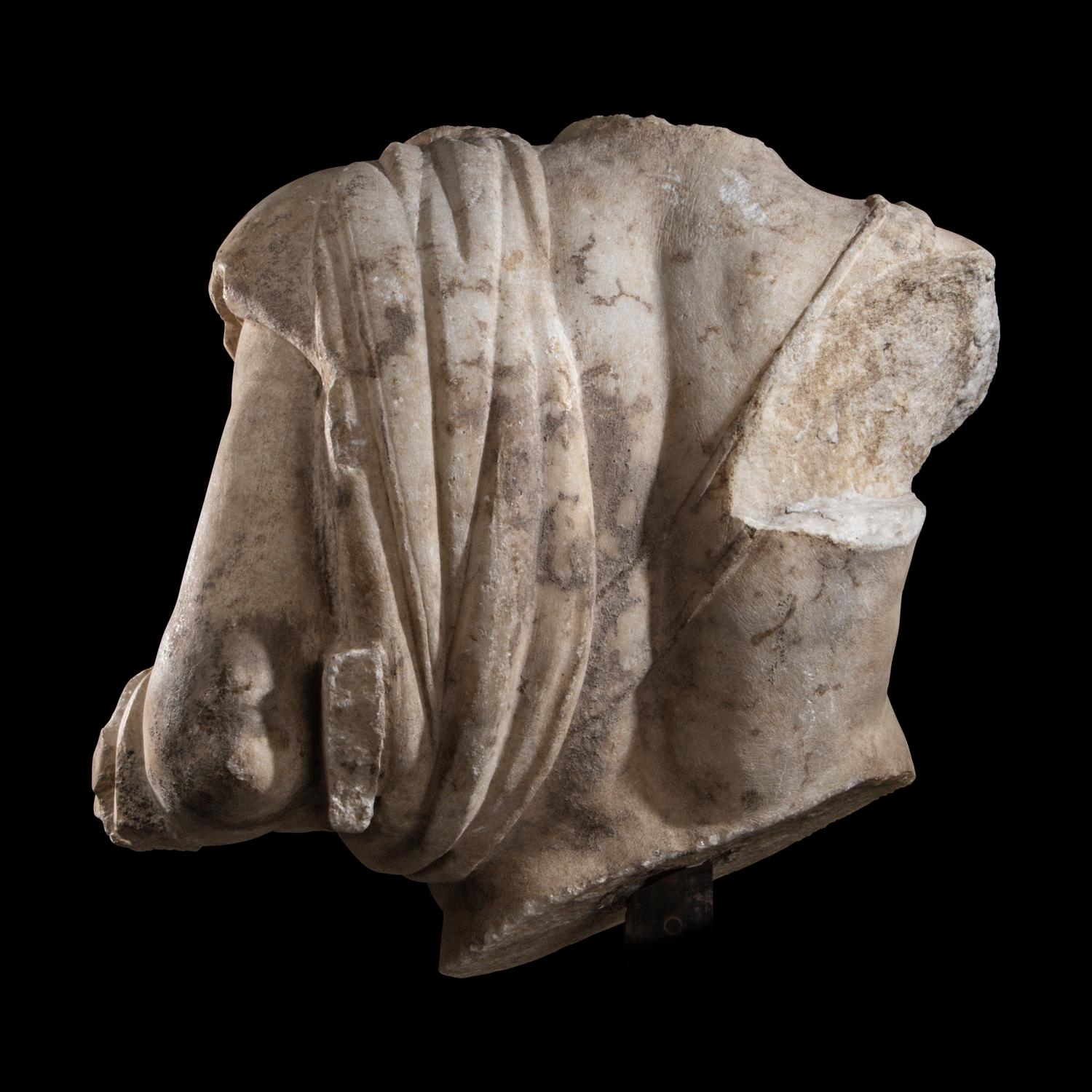 An Over-Lifesized Roman Marble Torso