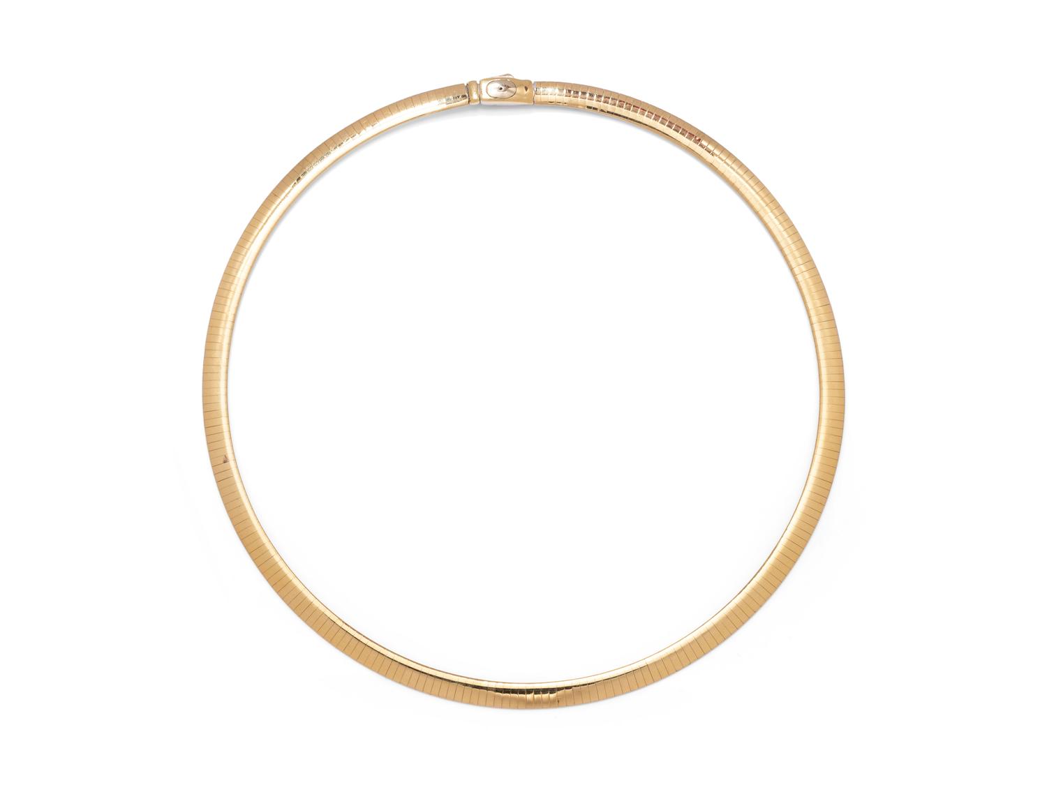 A 14 Karat Bicolor Gold Necklace, Italian,