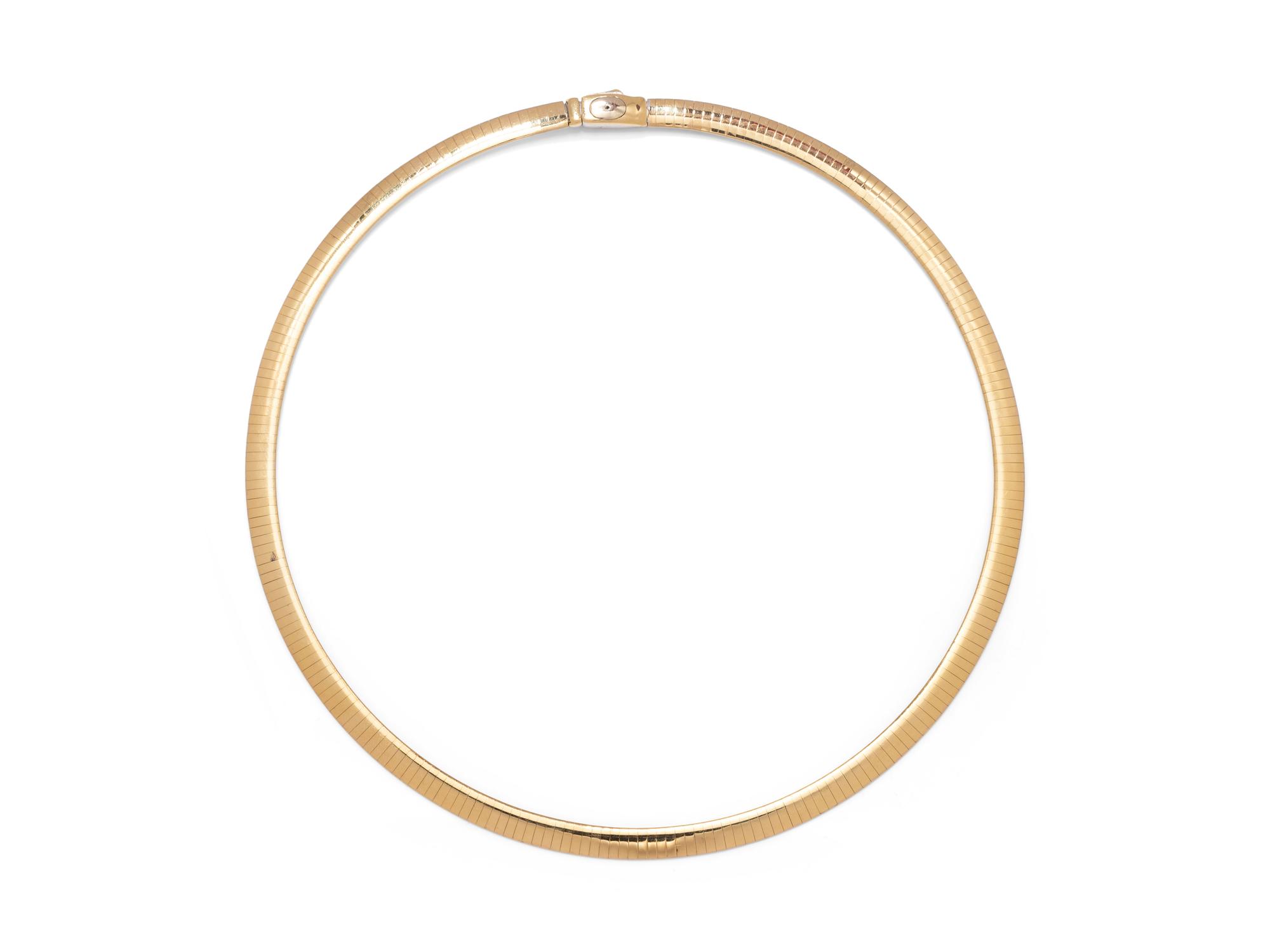 A 14 Karat Bicolor Gold Necklace, Italian,