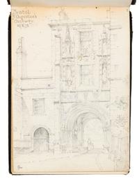 [ARCHITECTURE] -- SLATER, J. Atwood (fl 1883-1906). 2 sketchbooks, ca 1878-1880.