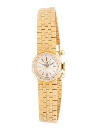OMEGA, YELLOW GOLD WATCH
