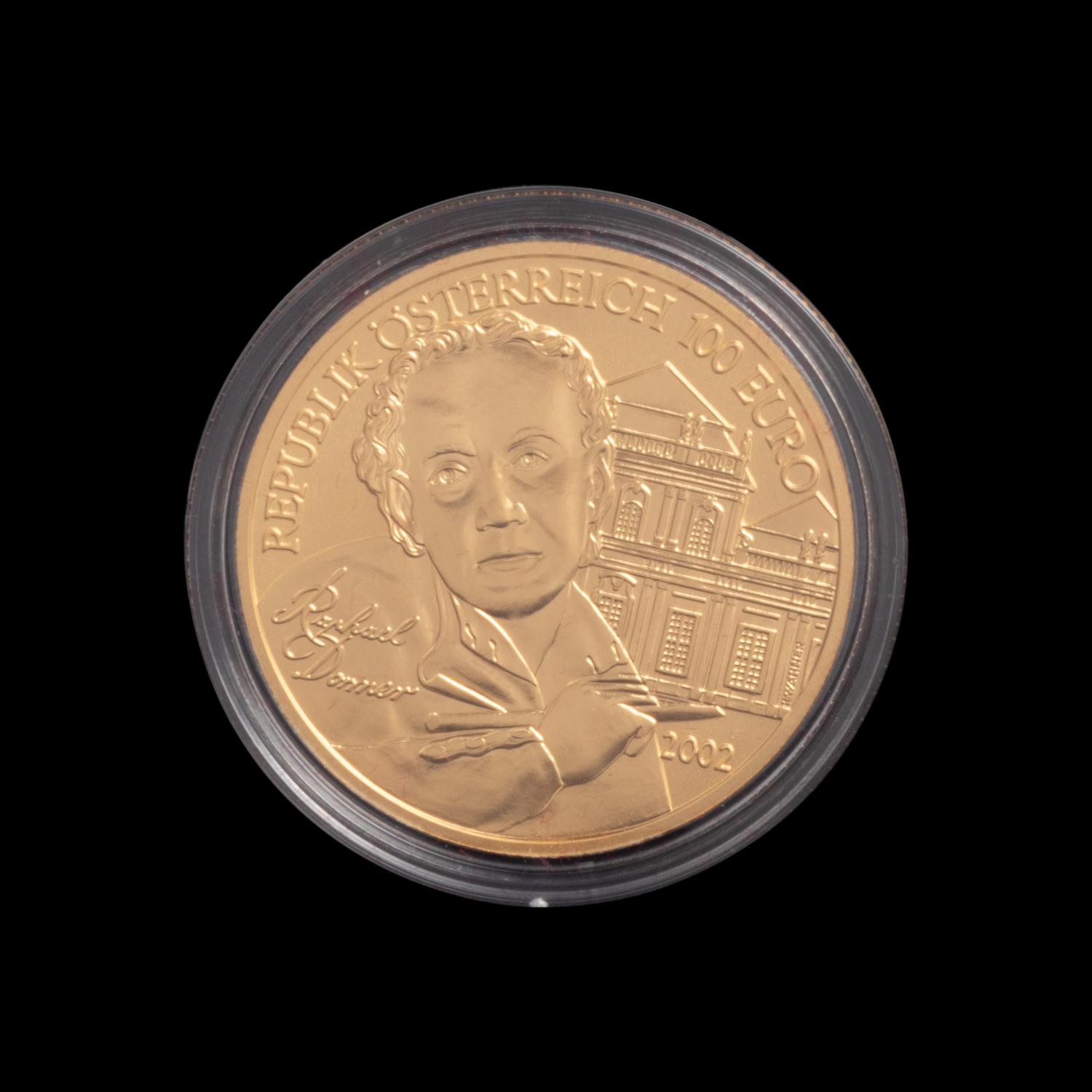 [AUSTRIA] A 2002 Bildhaueri Commemorative Gold 100-Euro Coin