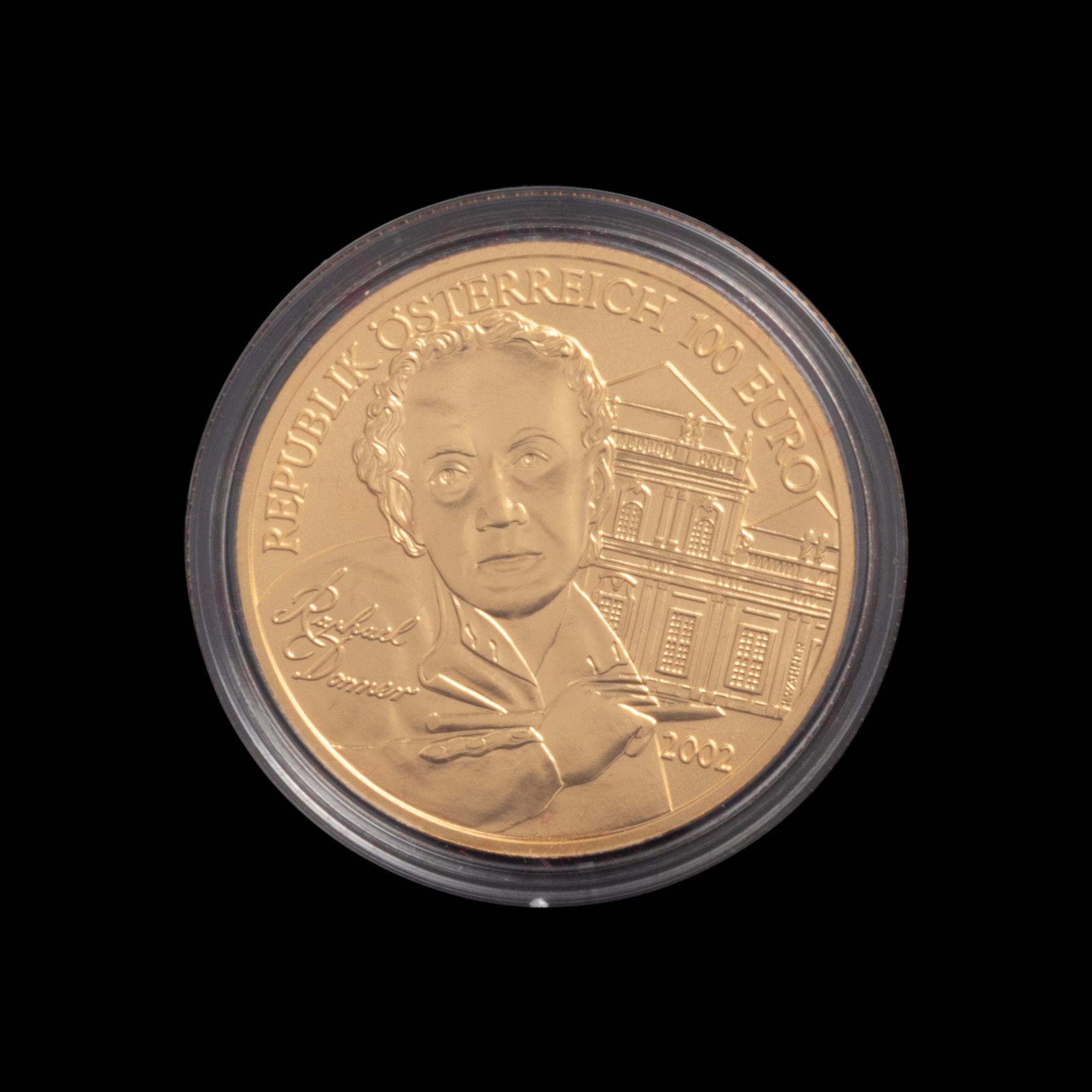 [AUSTRIA] A 2002 Bildhaueri Commemorative Gold 100-Euro Coin