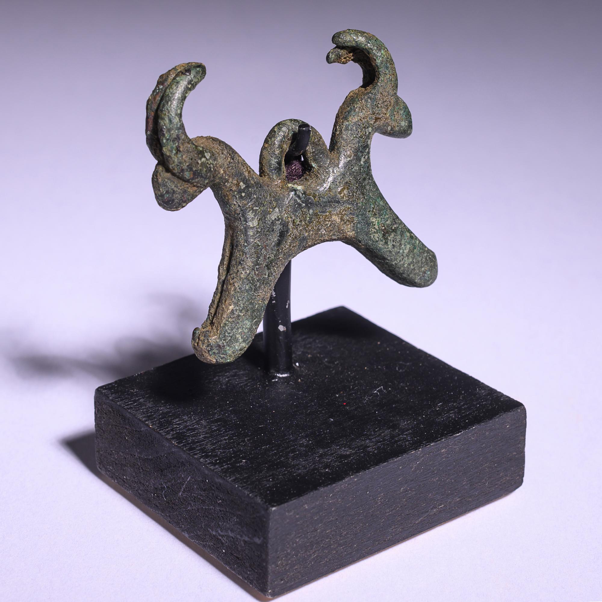 Three Near Eastern Bronze Ibexes