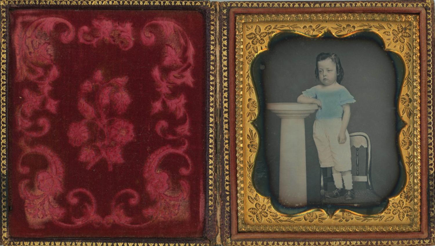 [Daguerreotype] Blue Tinted Boy