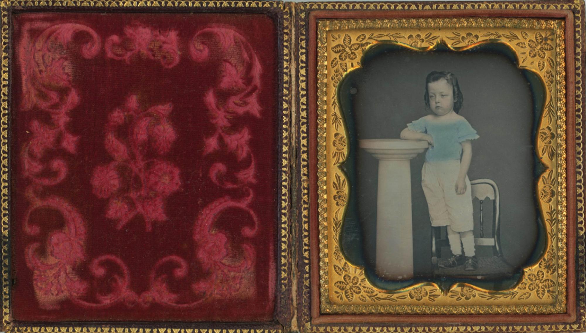 [Daguerreotype] Blue Tinted Boy