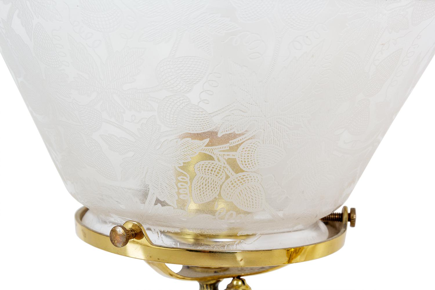 A Victorian Brass Chandelier