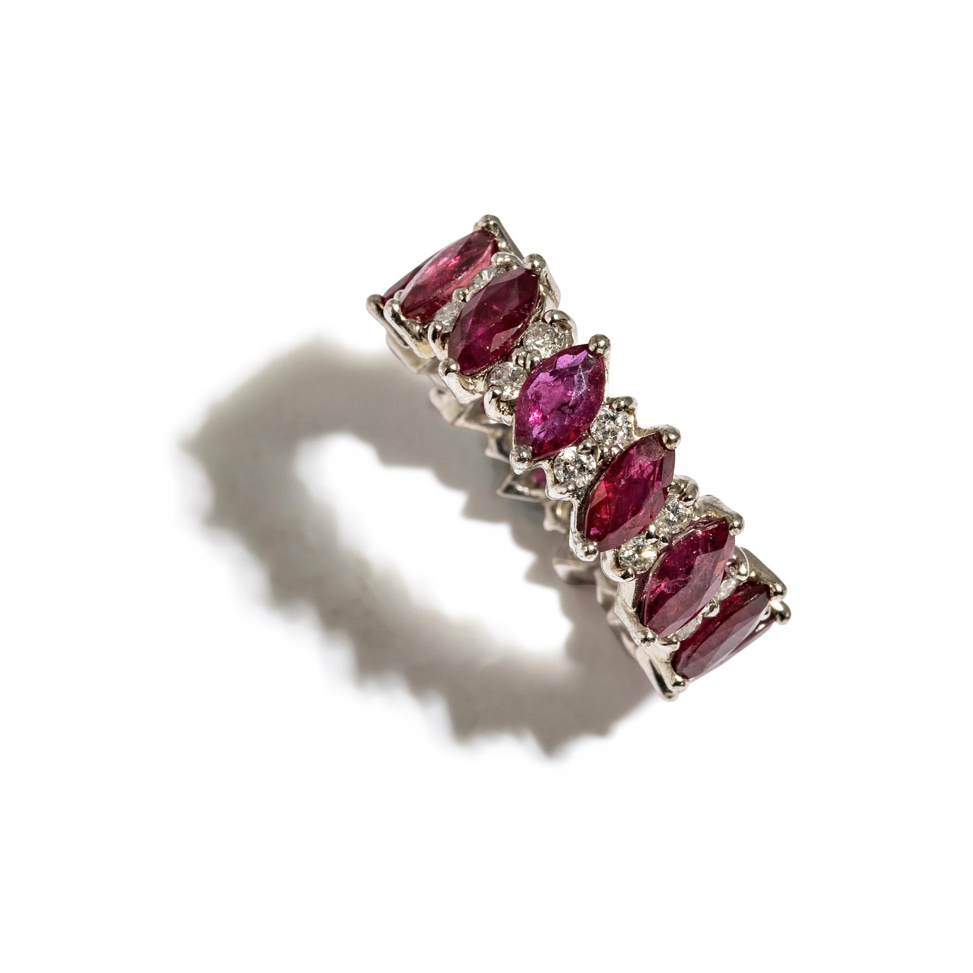 RUBY AND DIAMOND ETERNITY BAND