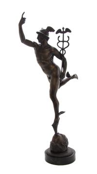 An Italian Bronze Figure, Ferdinando De Luca, after Giambologna, Height 31 1/2 inches.