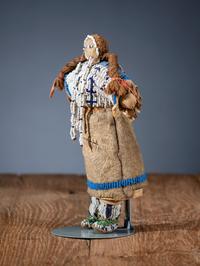 Sioux Beaded Hide Doll
