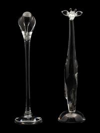 Two Steuben Glass Animal Figures