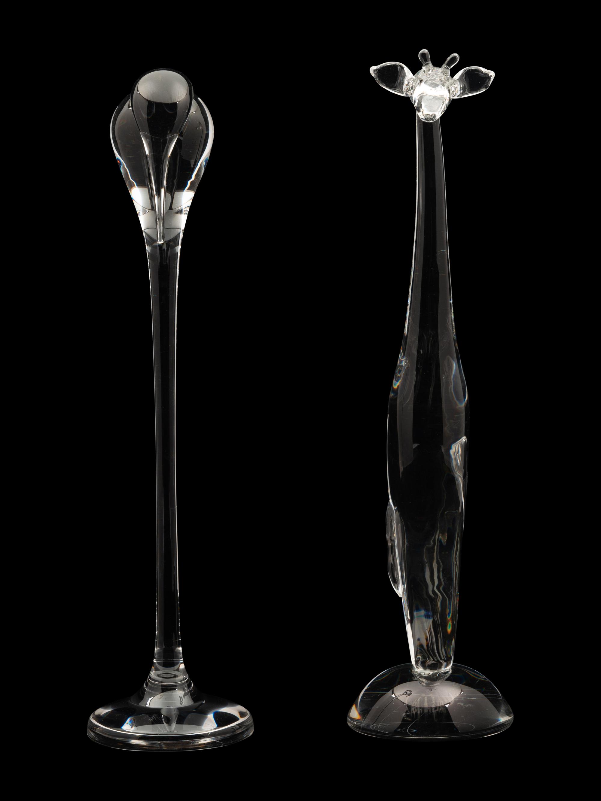 Two Steuben Glass Animal Figures