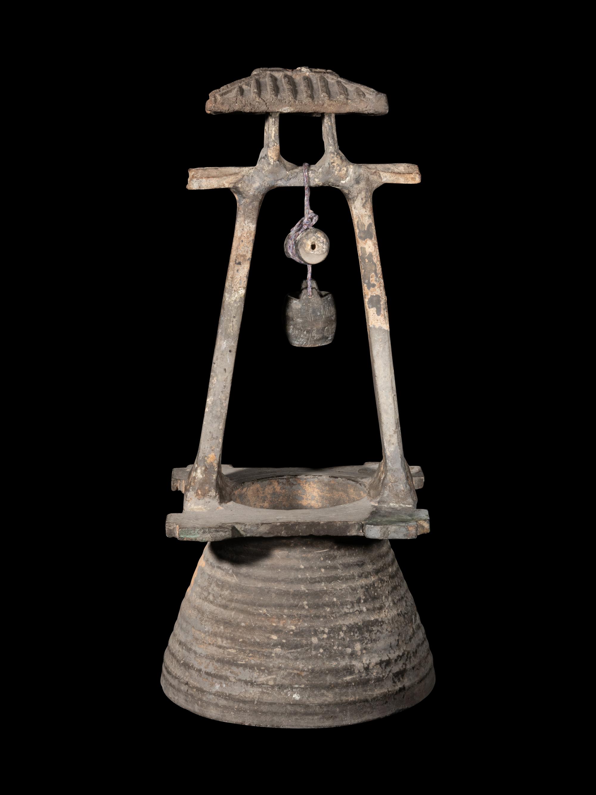 A Chinese Grey Pottery Model of a Well