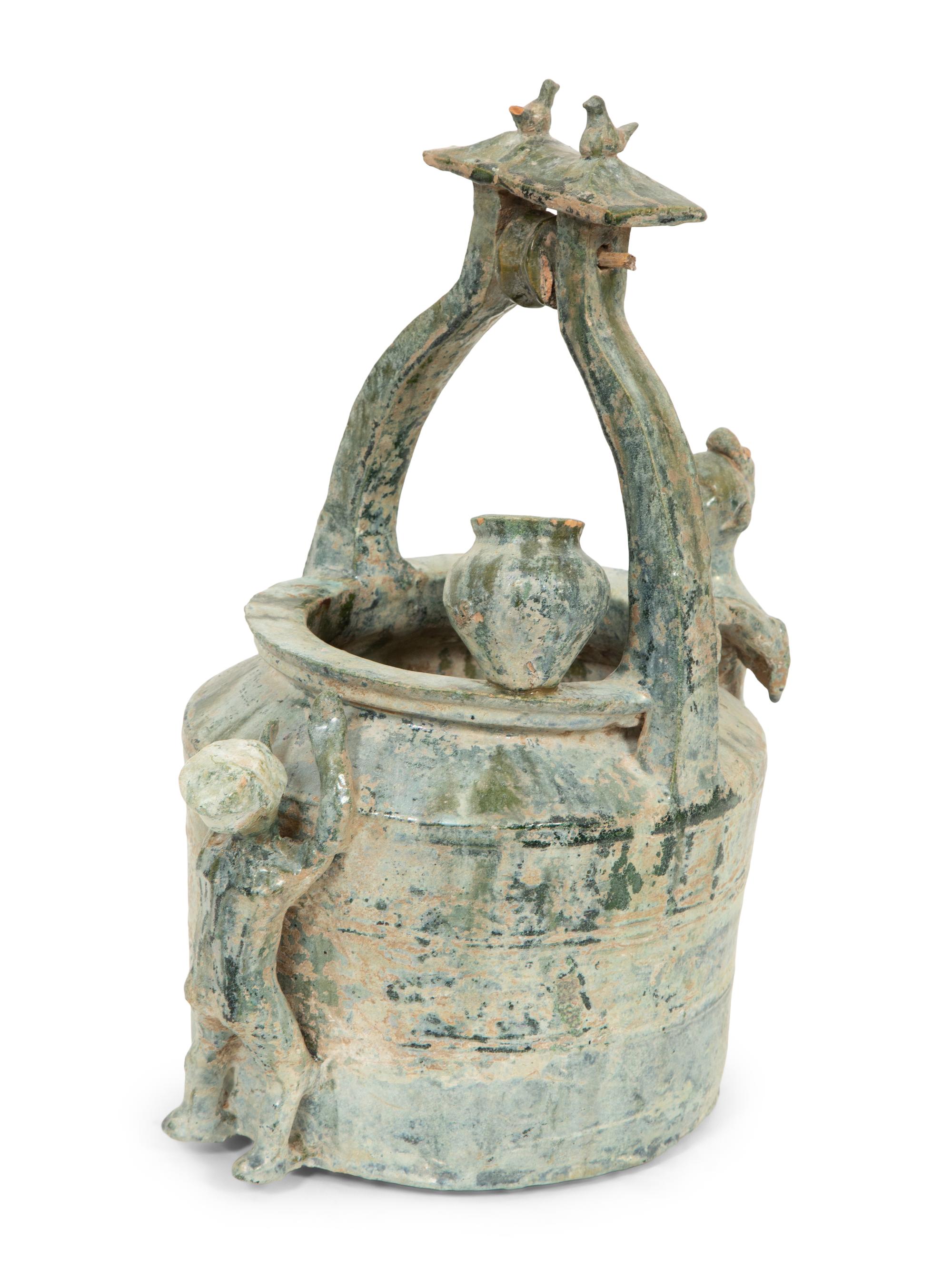 A Han Pottery Well Model with Figures
