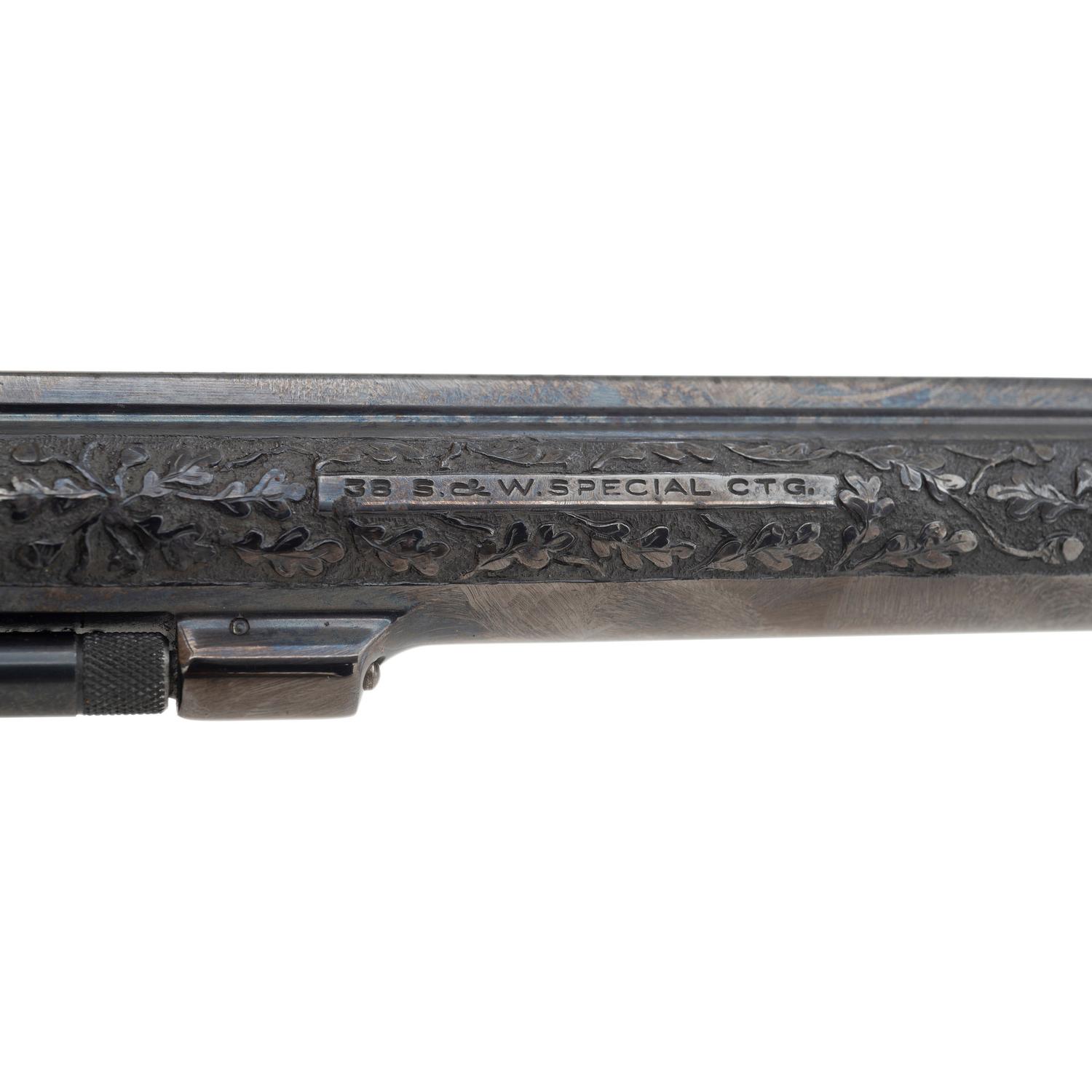 *Smith & Wesson K-38 Combat Masterpiece with German Style Deep Relief Engraving
