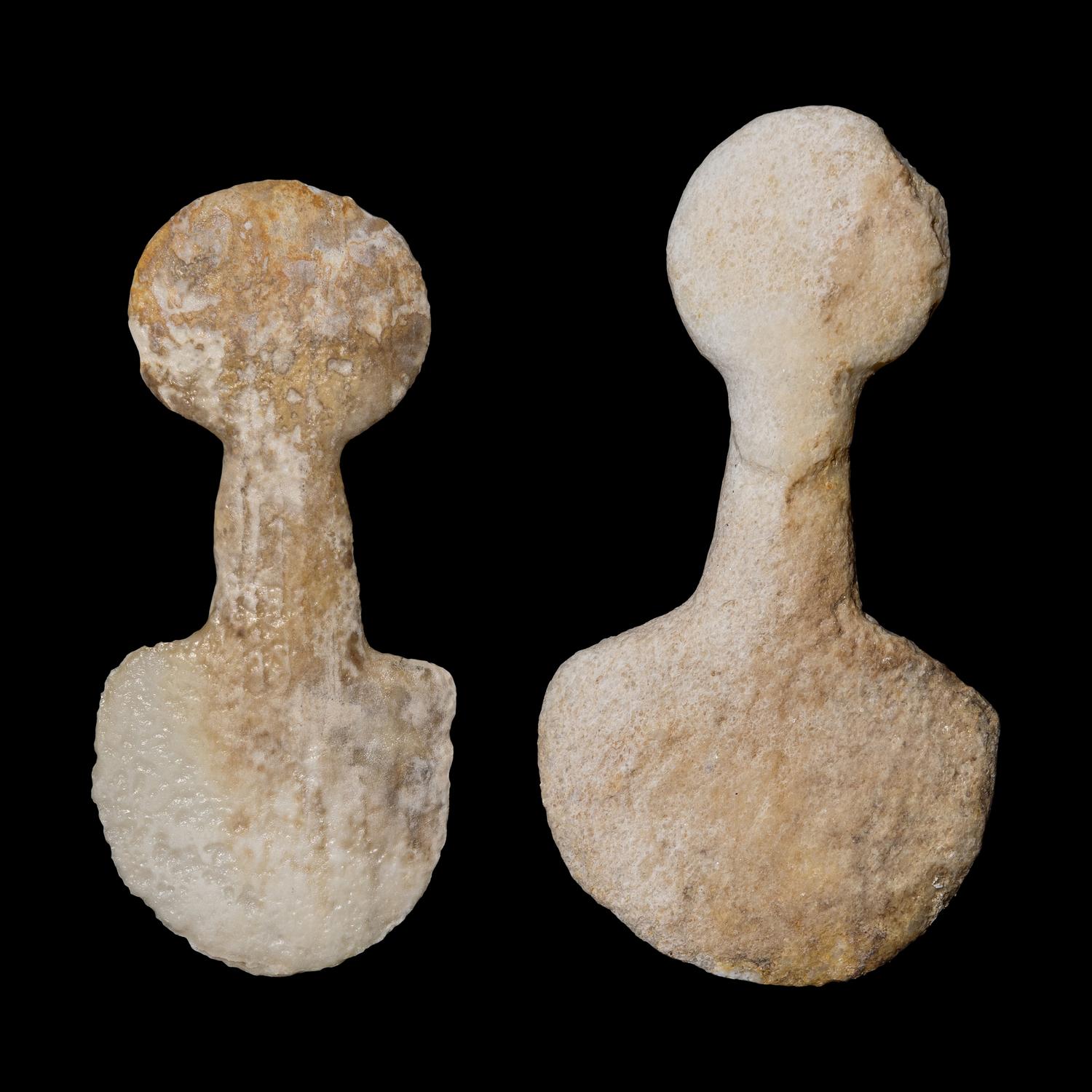 Two Anatolian Marble Idols
