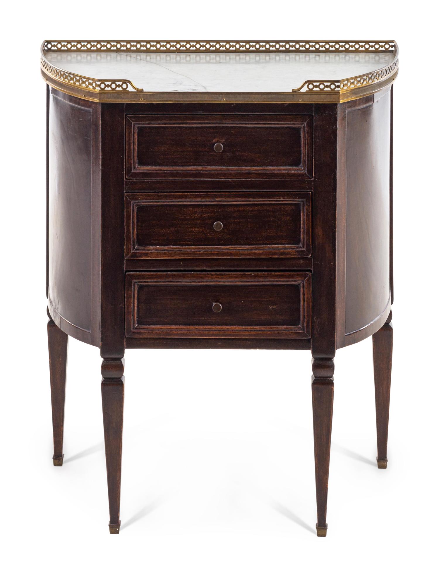 A Louis XVI Style Mahogany Side Table