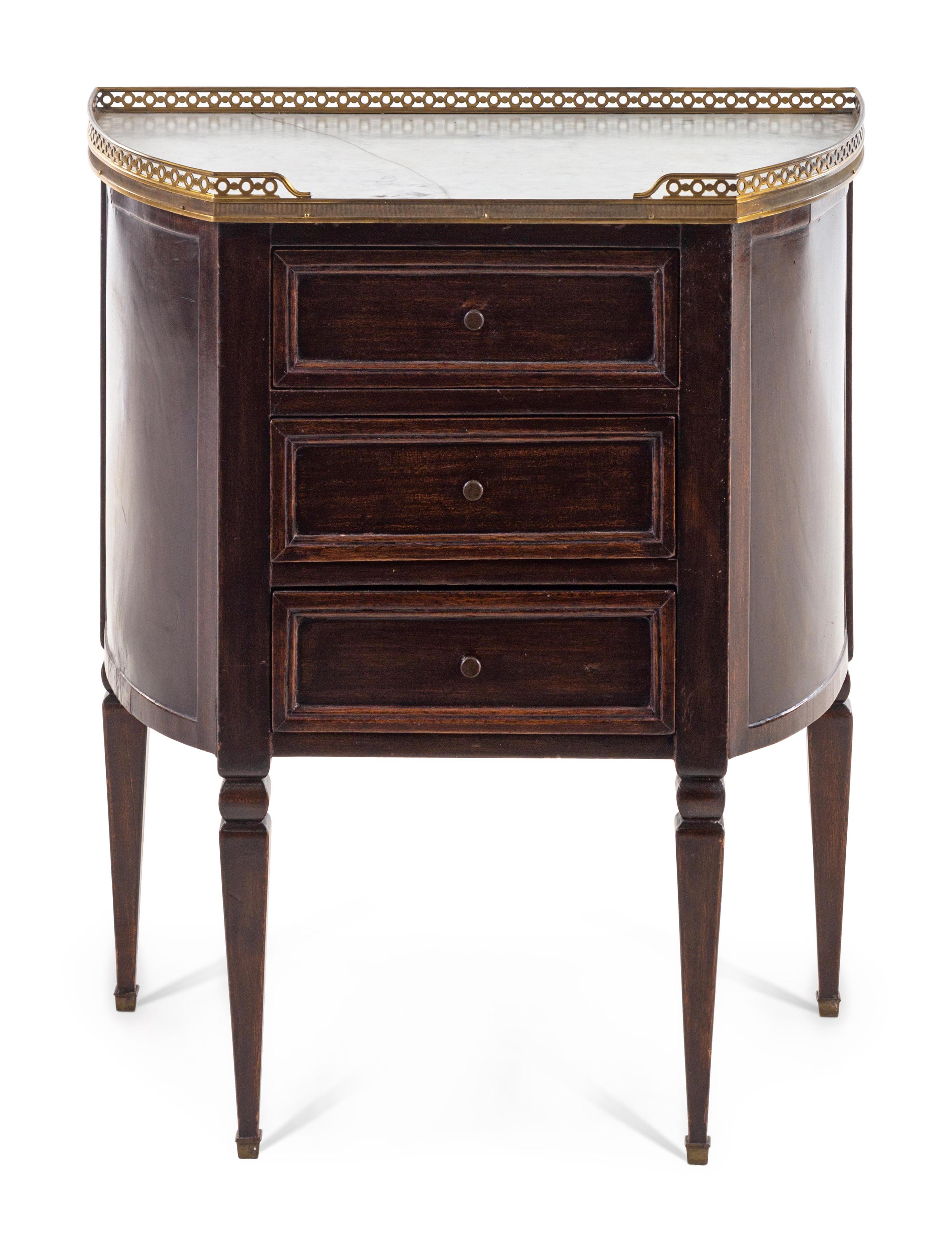 A Louis XVI Style Mahogany Side Table