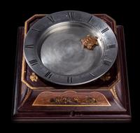 A French Ebonized, Parcel-Gilt and Pewter Turtle Mystery Clock, A. Cadot