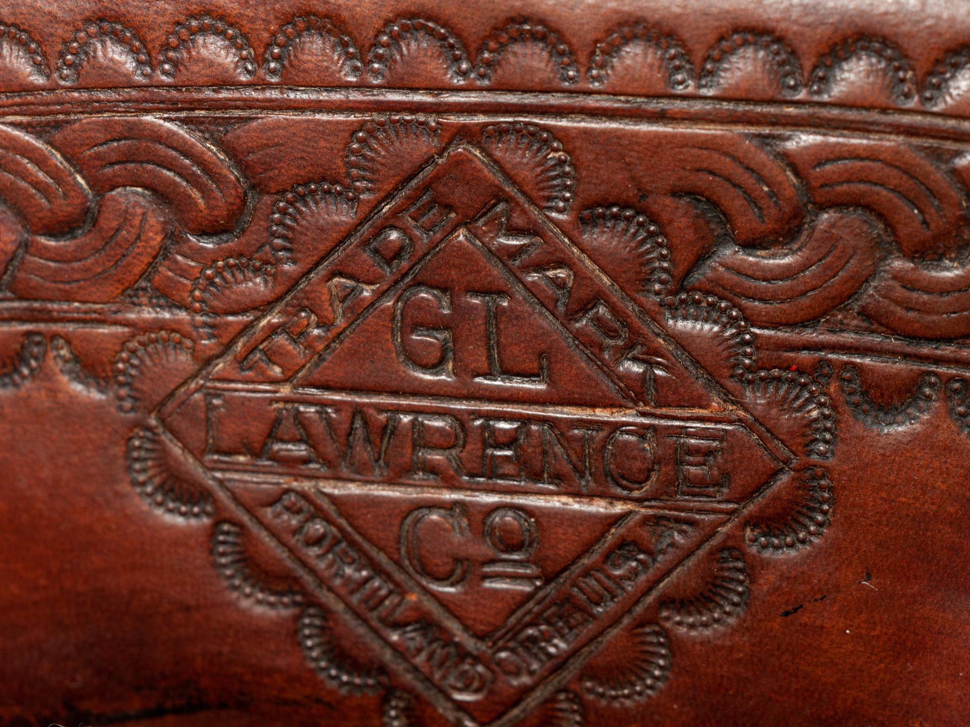 G.L. Lawrence Co. Tooled Roping Saddle
