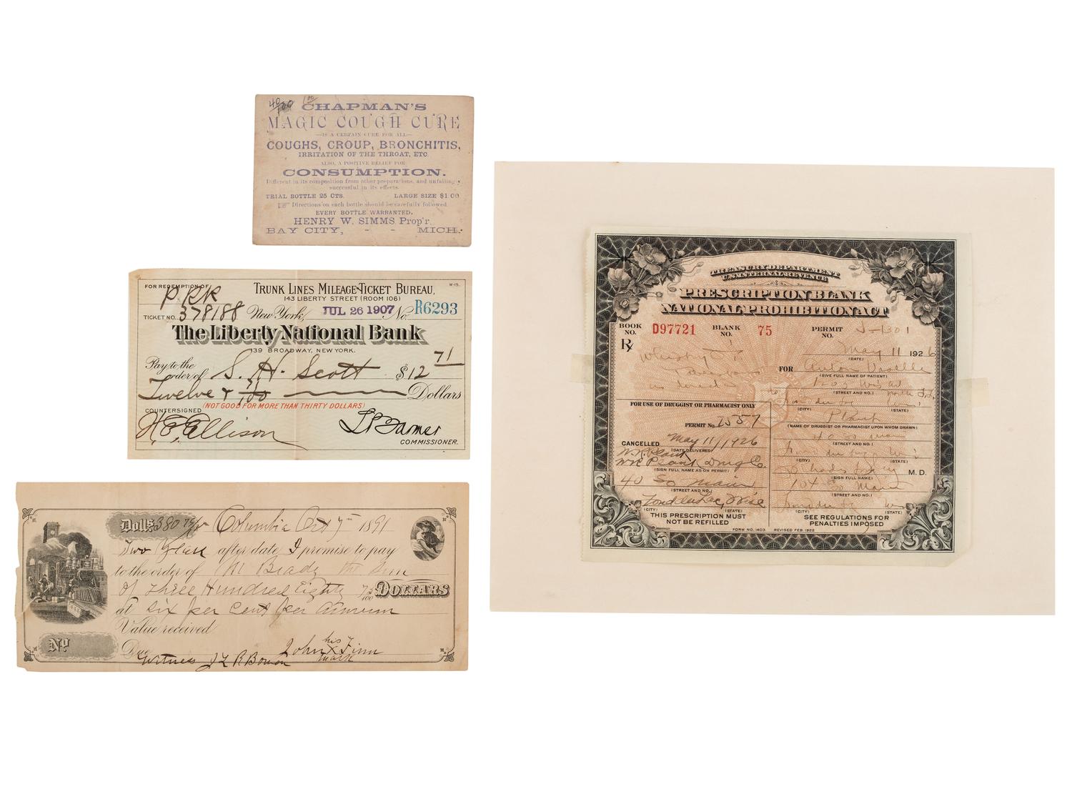 [MISCELLANEOUS]. A large group of photographs, ephemera, and publications from the 19th and 20th centuries.
