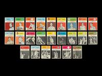 A Group of 24 1961-62 Fleer Basketball Cards