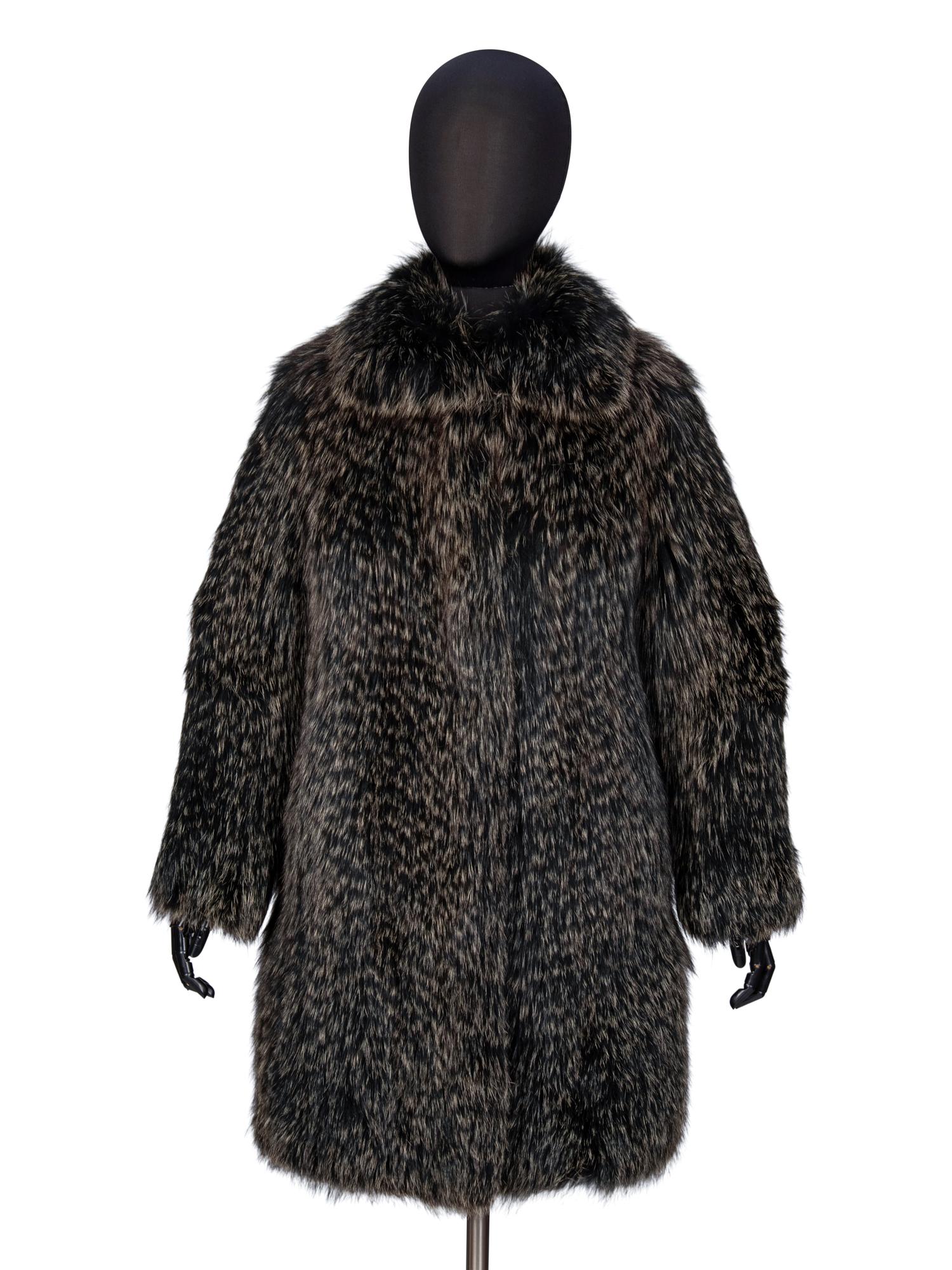 CASSIN, KNITTED FOX FUR COAT