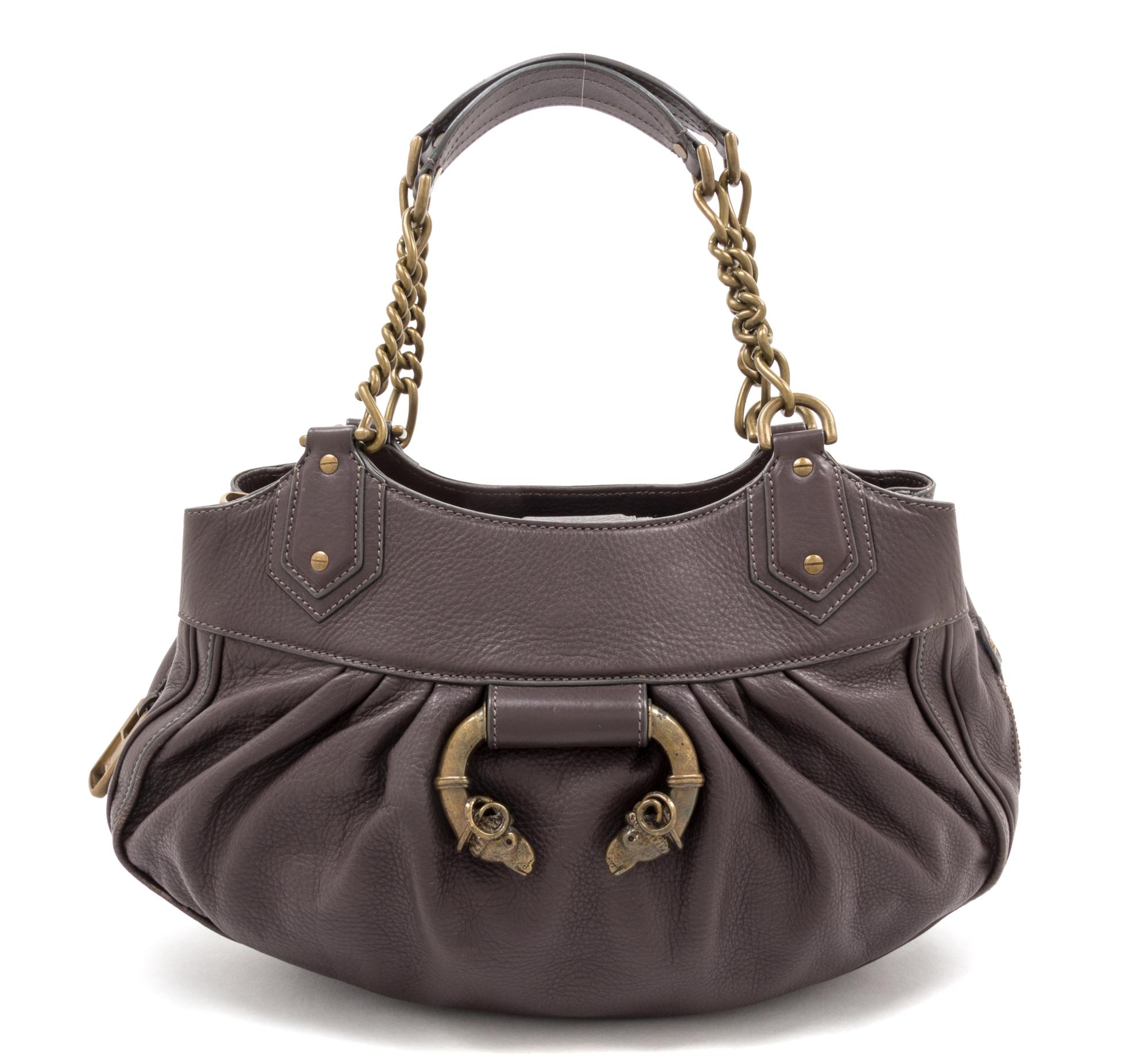 A Derek Lam Brown Leather Handbag, 13.5" x 8.5" x 4.5".