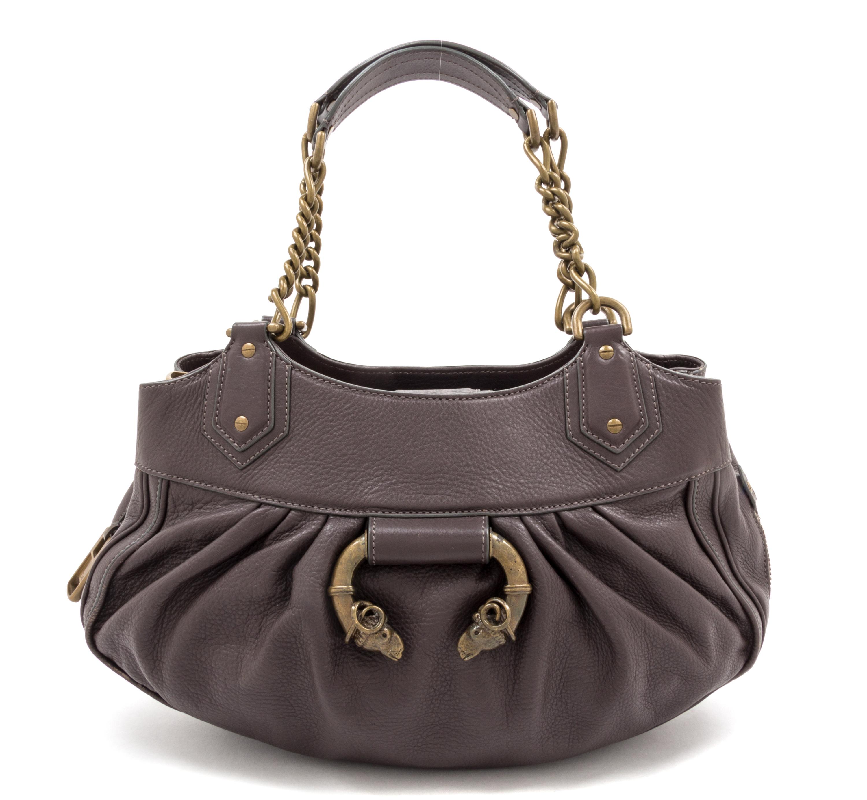 A Derek Lam Brown Leather Handbag, 13.5" x 8.5" x 4.5".