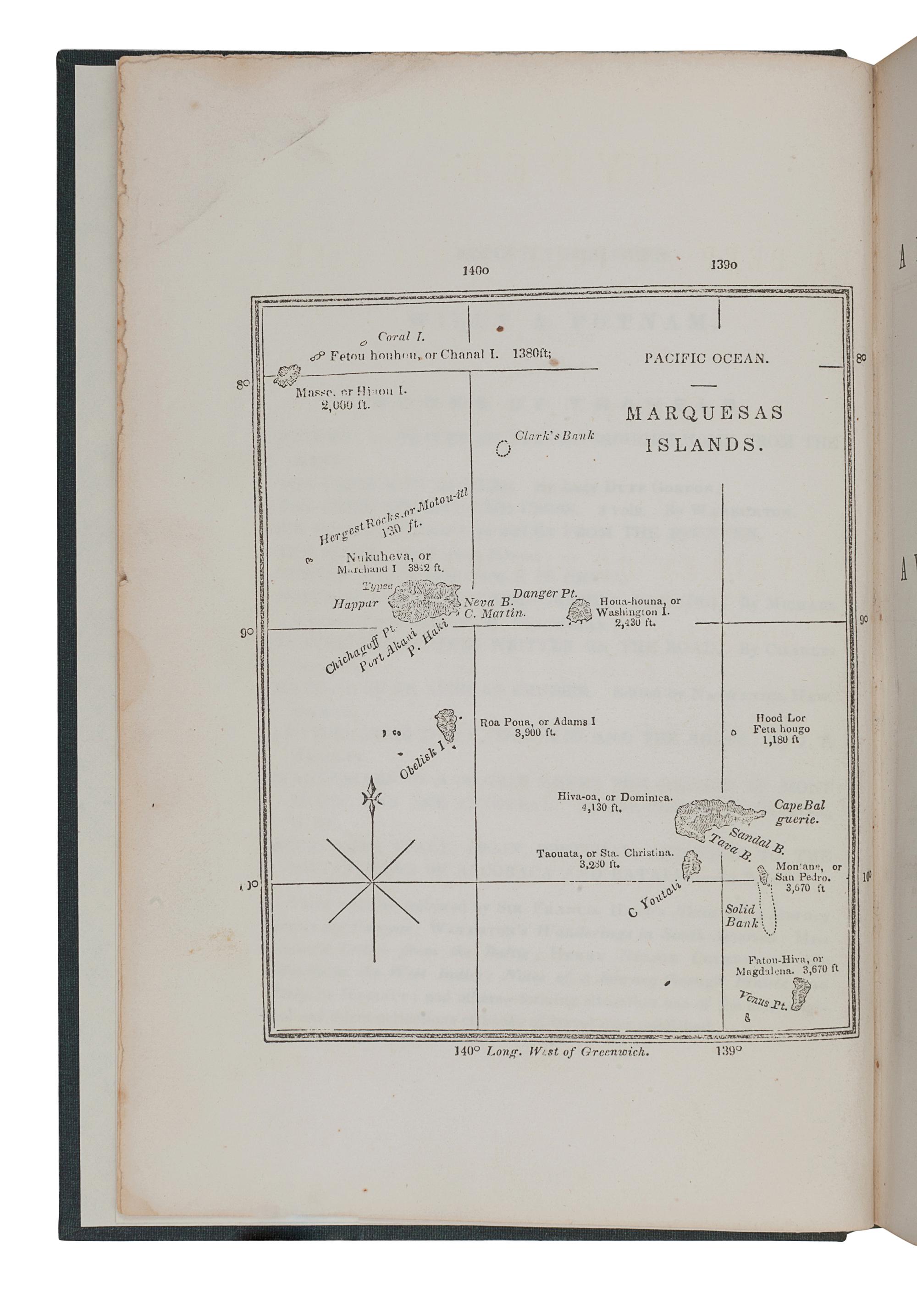 MELVILLE, Herman (1819-1891). Typee: a Peep at Polynesian Life. During a Four Months' Residence in a Valley of the Marquesas . New York: Wiley and Putnam, 1846.