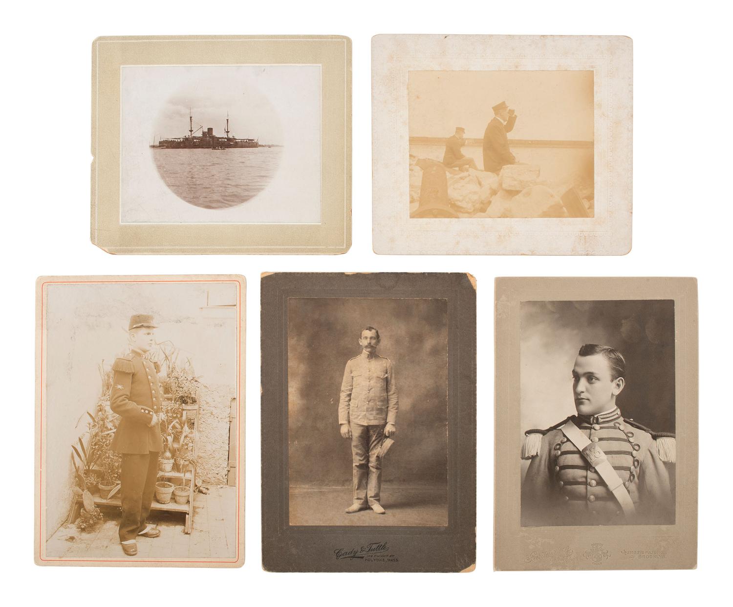 [MILITARIA]. 60+ cabinet cards and CDVs of American military subjects.