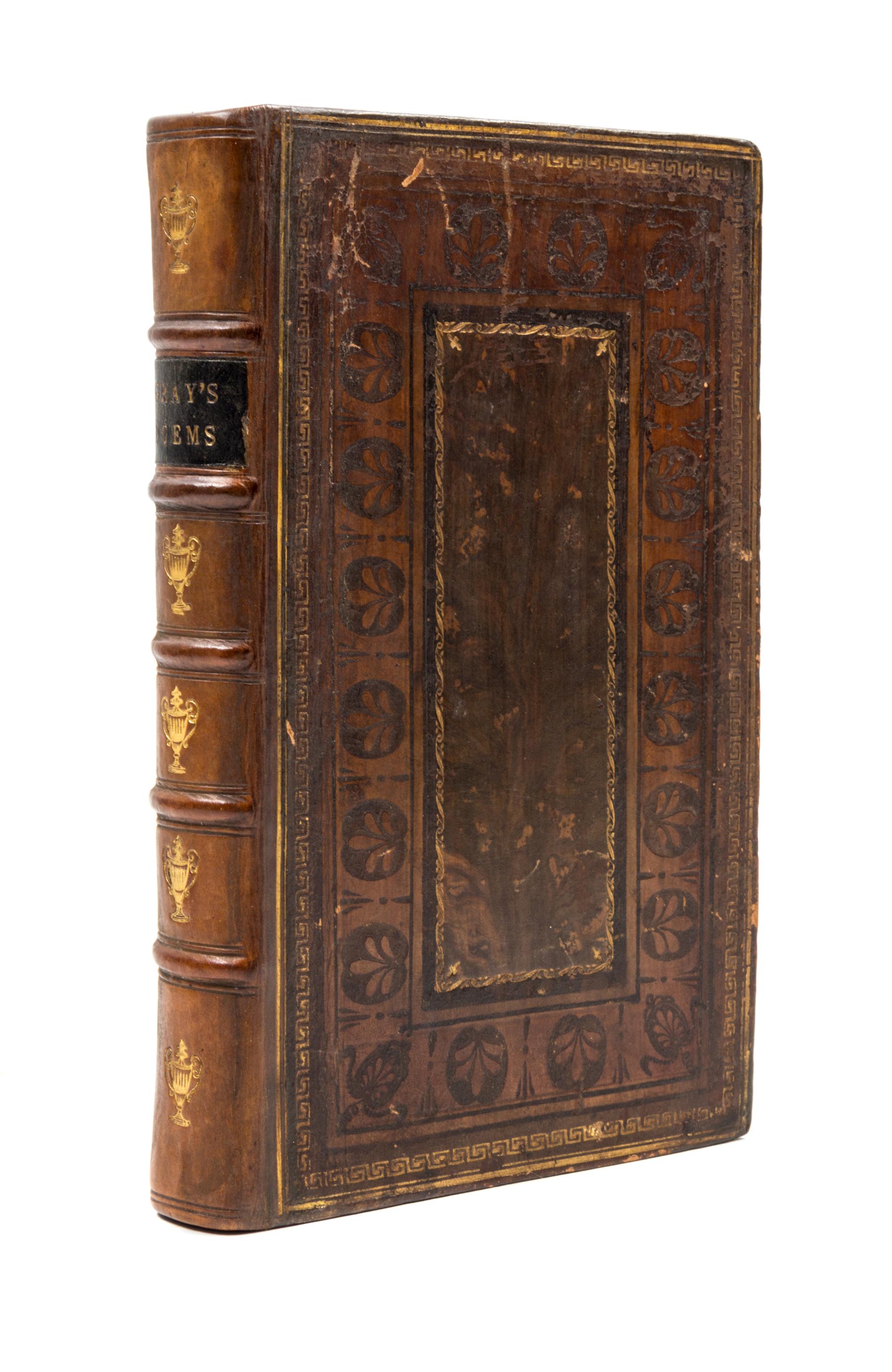 (FORE EDGE PAINTING) GRAY, THOMAS. The Poems of Gray. London, 1800. Fore edge painting of Yarmouth Castle and Harbor.