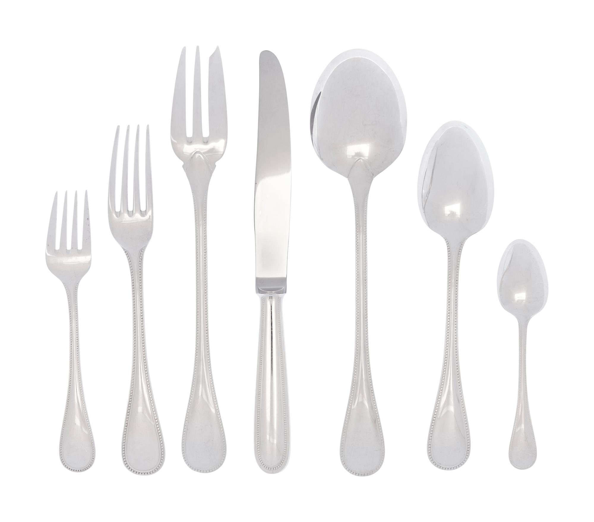 A Christofle Silver-Plate Flatware Service