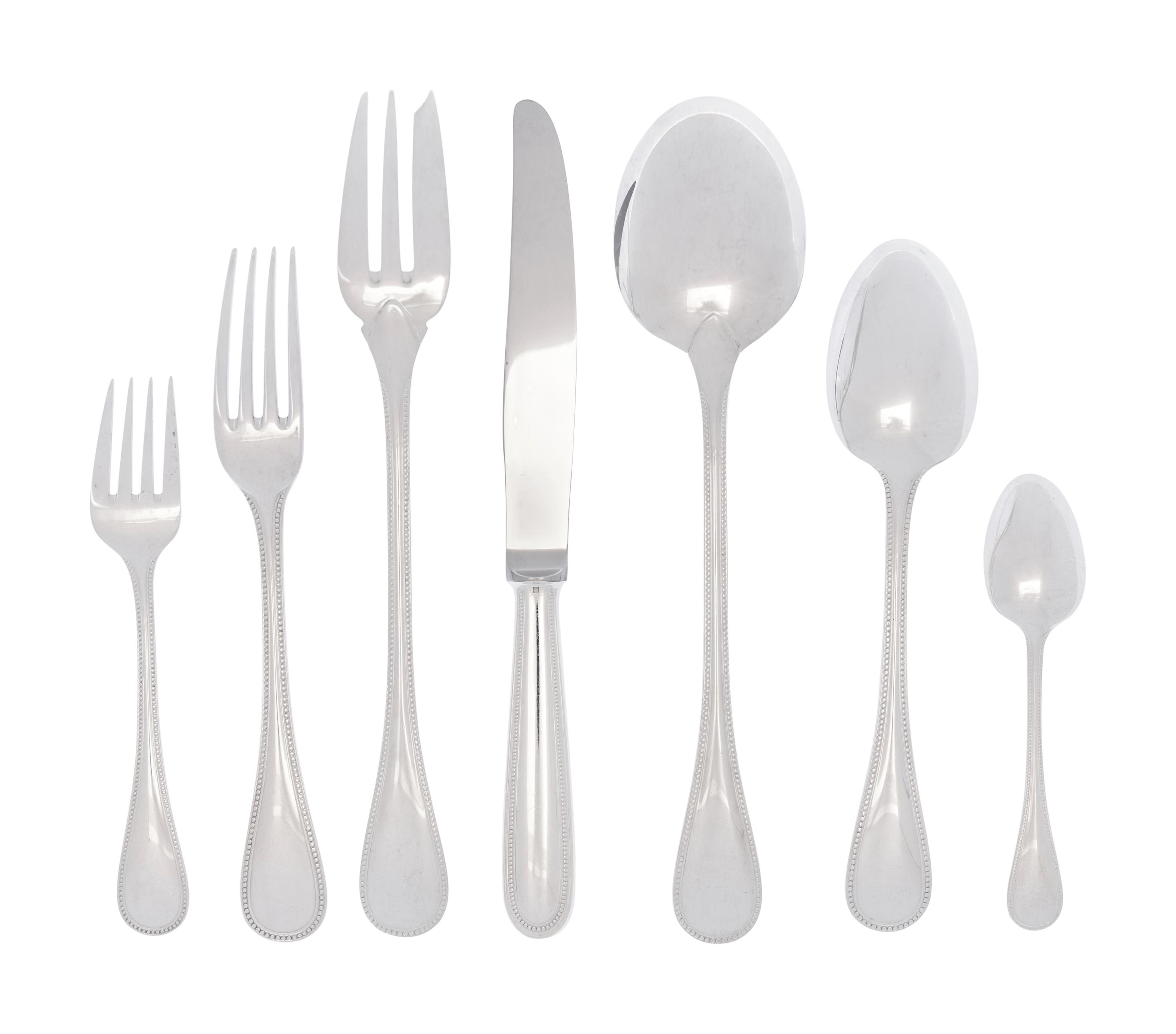 A Christofle Silver-Plate Flatware Service