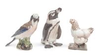 Three Dahl Jensen Copenhagen Porcelain Figures Height of tallest 9 1/4 inches. — 20TH CENTURY