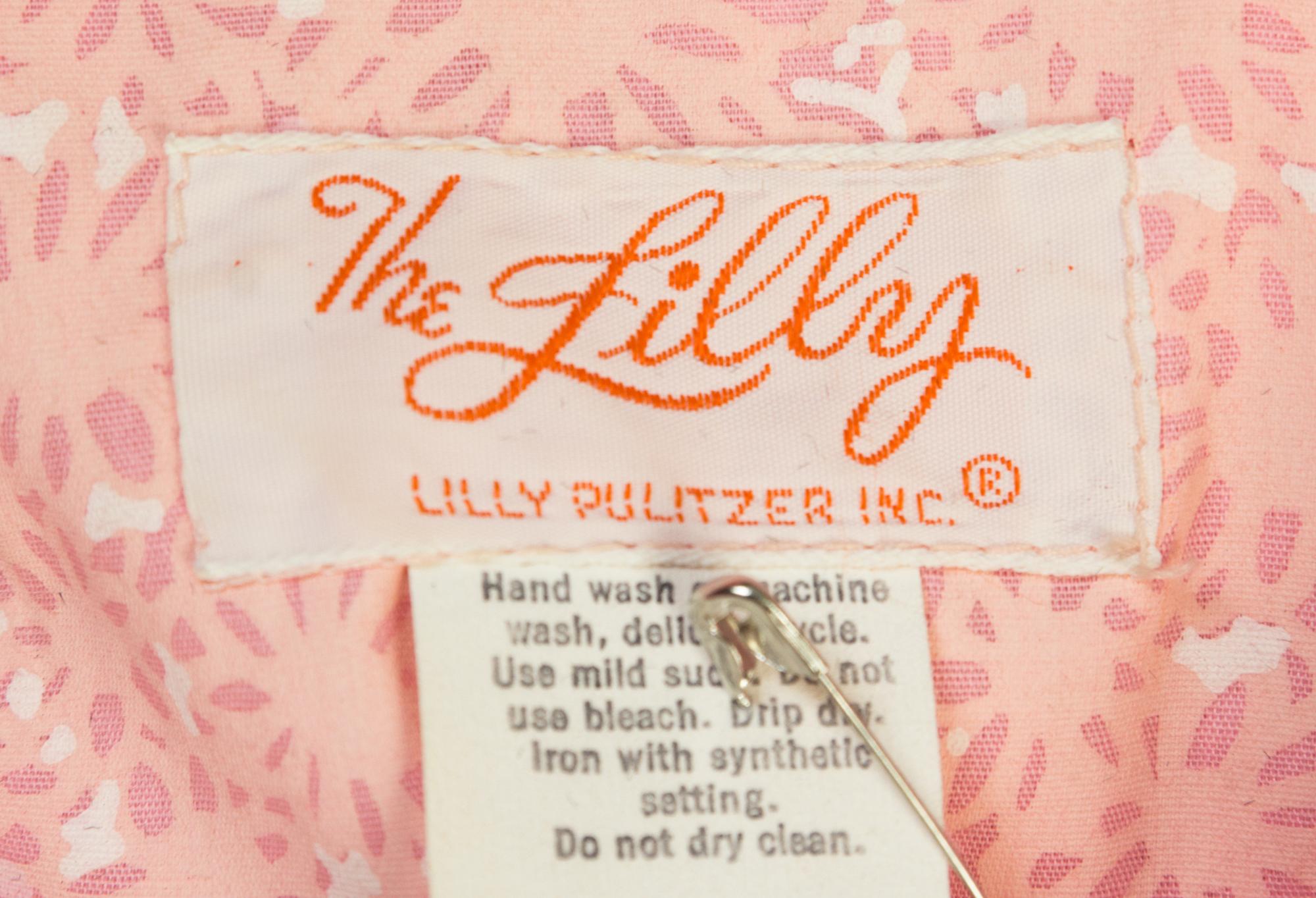 A Lilly Pulitzer Pink Long Shift, Size 14.
