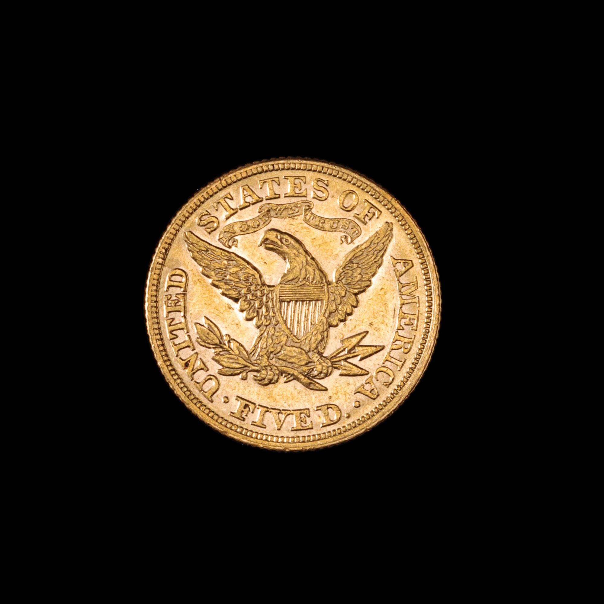 A United States 1878 Liberty Head $5 Gold Coin