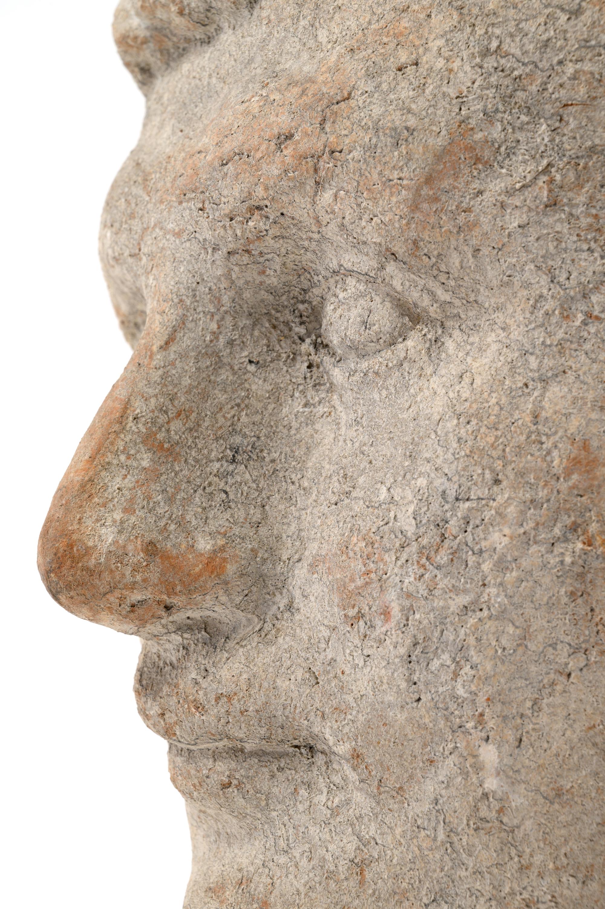 A Roman Style Terracotta Portrait Head