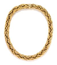 An 18 Karat Yellow Gold Woven Necklace, Carl Bucherer, 141.80 dwts.