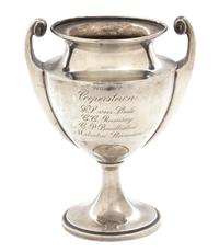 An American Silver Two Handle Trophy Cup, Dominick & Haff, New York, NY, inscribed Watch Hill Cups/Point Judith Polo Club/Narragansett
