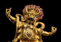 A Chinese Gilt Bronze Figure of Yama
