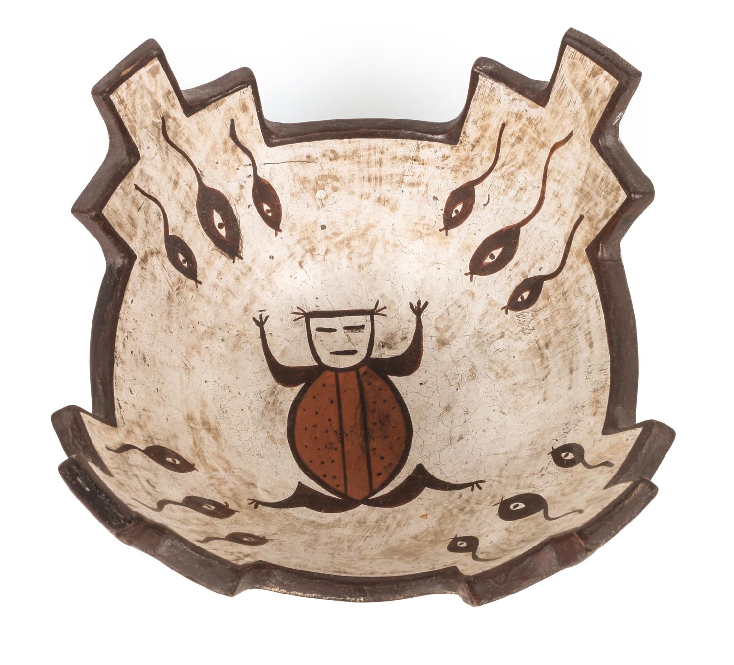 Albert Eustace (active 1970's/80's), Zuni Height 4 x diameter 7 1/4 inches.