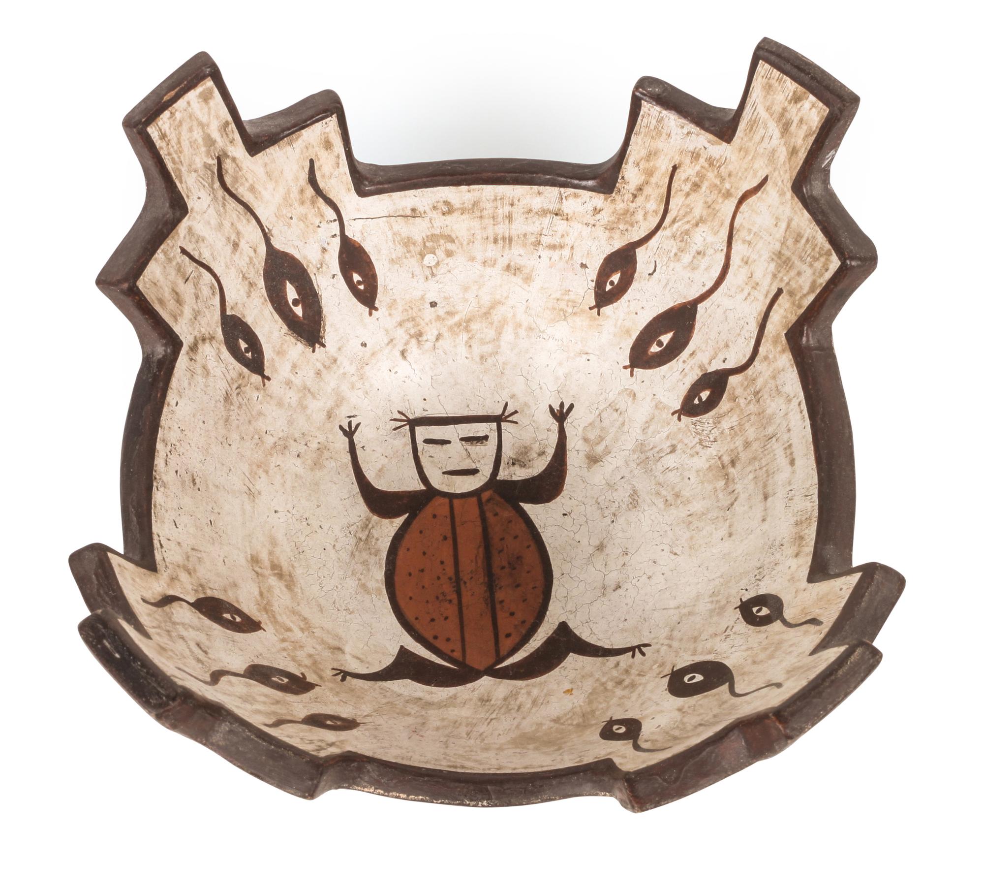Albert Eustace (active 1970's/80's), Zuni Height 4 x diameter 7 1/4 inches.