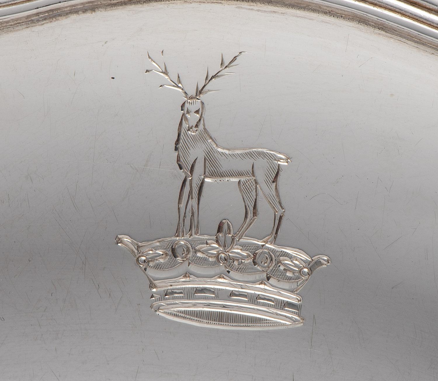 Four George II Silver Plates