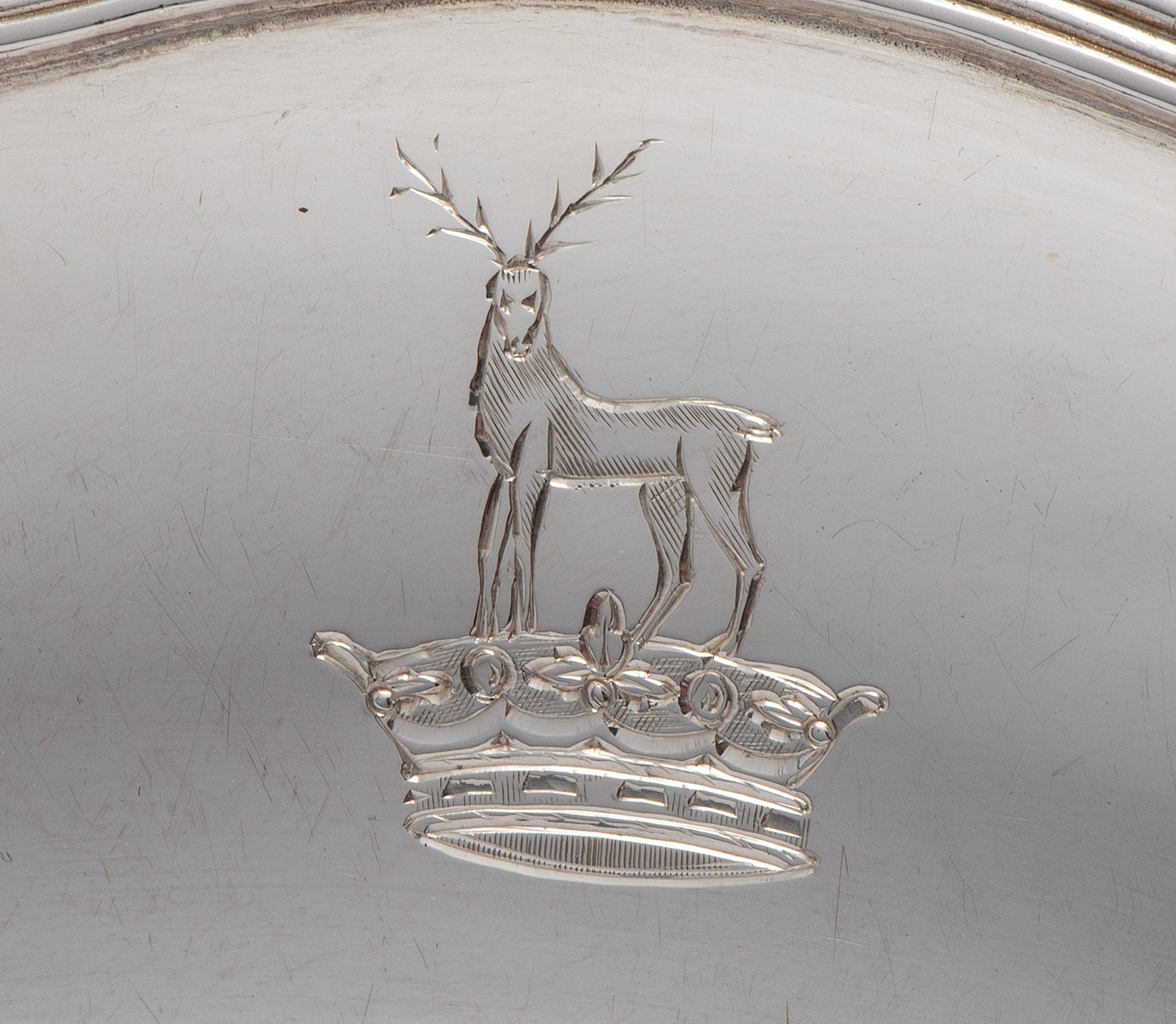 Four George II Silver Plates