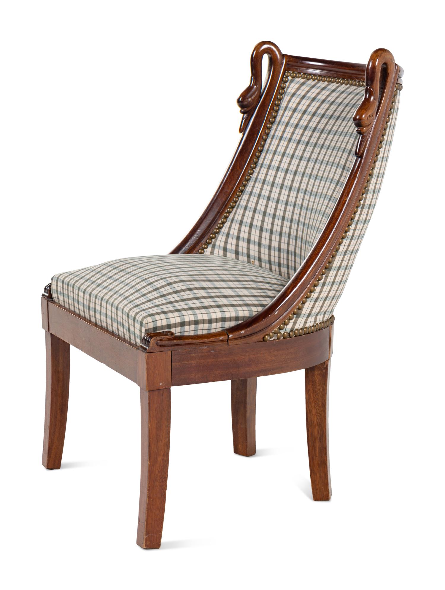 An Empire Style Low Side Chair