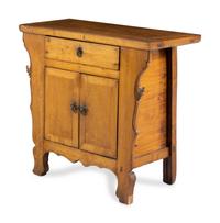 A Chinese Carved Elmwood Side Chest